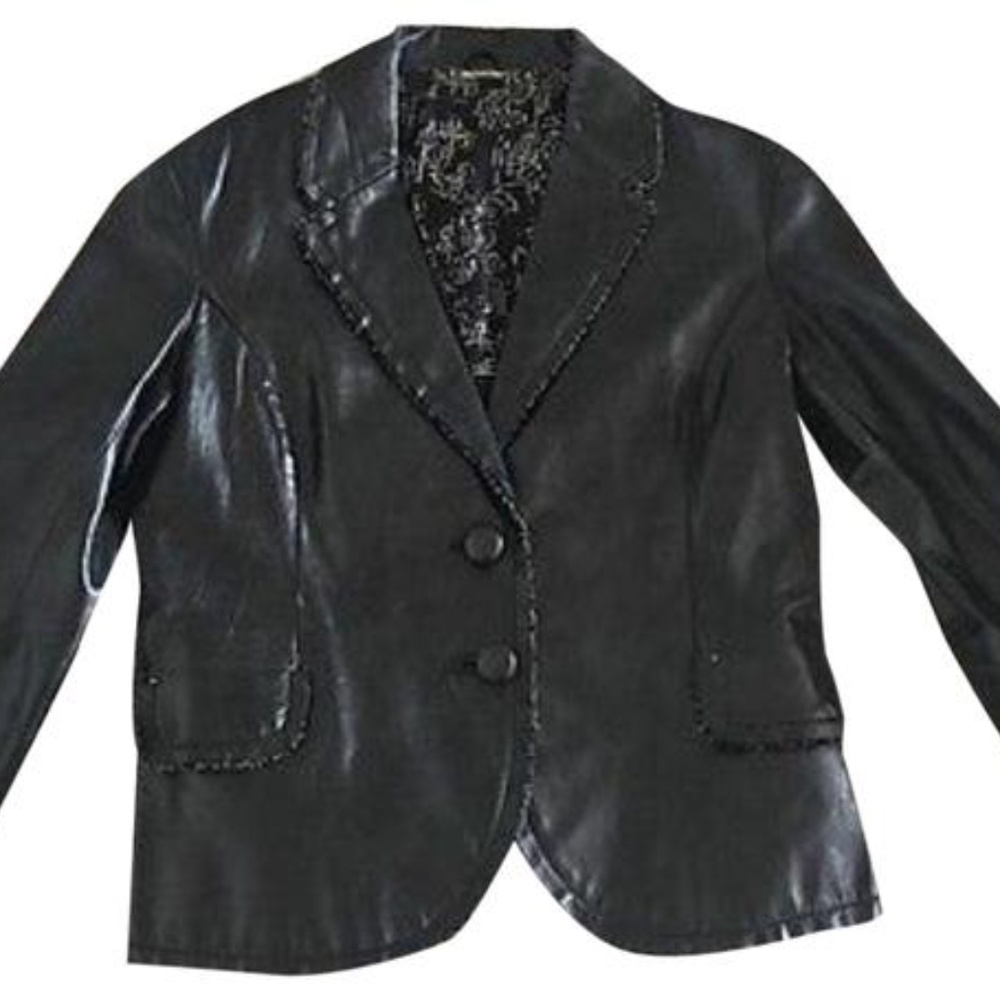 Boutique Leather Blazer Jacket